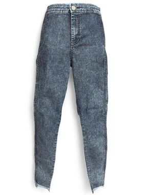 ASOS High-Rise Acid Wash Jeans - Dark Blue